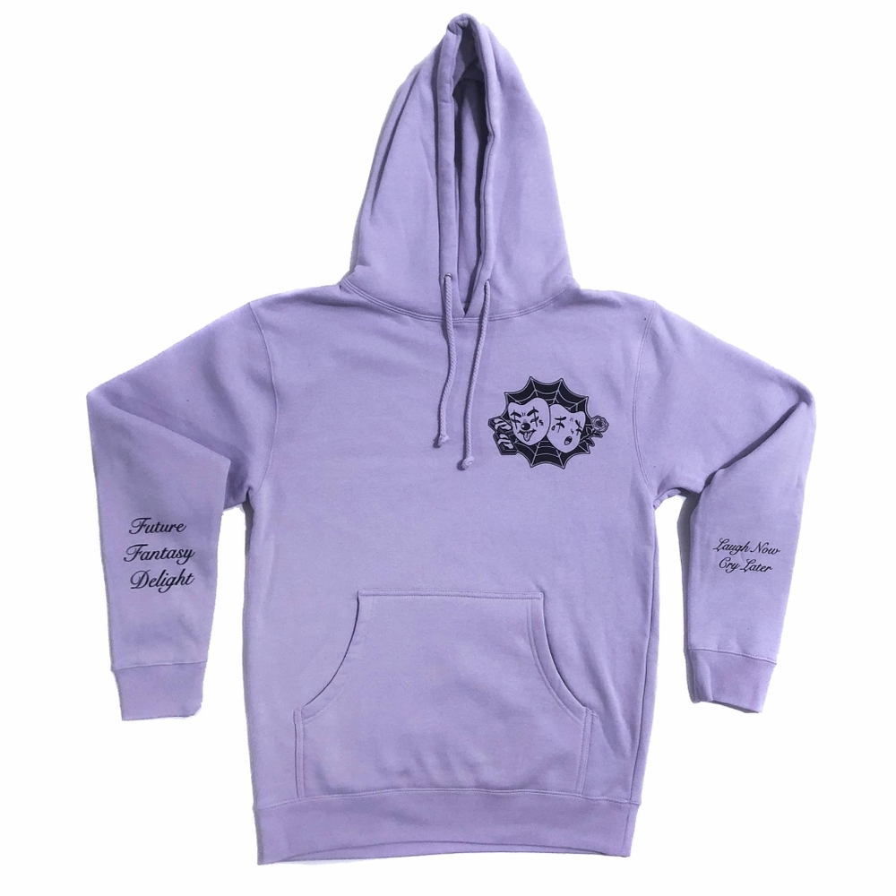 Future Fantasy Delight Lavender Hoody Laugh Now Cry Later Unisex Small Clowns
